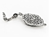 Multi-Color Carved Abalone Shell Butterfly Silver Enhancer Pendant