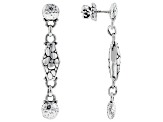 Silver Watermark & Hammered Earrings