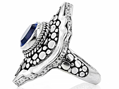 Royal Bali Blue™ Topaz Silver Ring 2.04ct