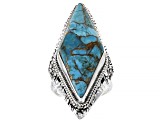 Blue Mohave Kingman Turquoise Silver Ring