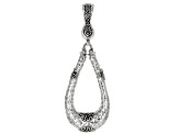 Sterling Silver Hammered Enhancer Pendant