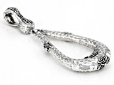 Sterling Silver Hammered Enhancer Pendant