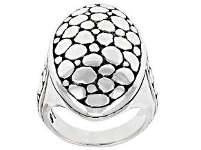 Sterling Silver Watermark Statement Ring