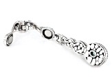 Green Lab Created Spinel Silver Watermark Enhancer Pendant 2.76ct