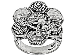 Sterling Silver Bee Statement Ring