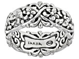 Silver "Creation Made To Worship" Frangipani Ring