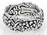 Silver "Creation Made To Worship" Frangipani Ring
