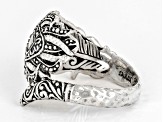 Sterling Silver Bypass Feather Ring