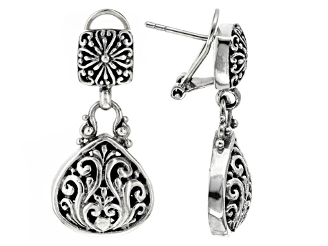 Sterling Silver Dangle Earrings Sra701 Jtv Sterling Silver Dangle Earrings