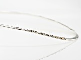 Silver And 18k Yellow Gold Over Silver Accent Collar Necklace