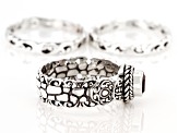 Garnet Sterling Silver Set of 3 Rings 0.51ct