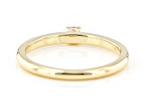 Pink Sapphire 14k Yellow Gold Ring 0.12ct