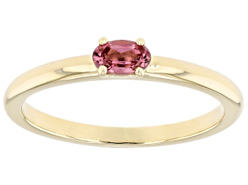 Picture of Pink Tourmaline 14k Yellow Gold Ring 0.21ct