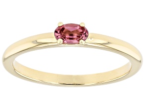 Pink Tourmaline 14k Yellow Gold Ring 0.21ct