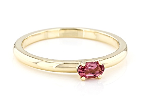 Pink Tourmaline 14k Yellow Gold Ring 0.21ct