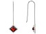 Red Garnet Rhodium Over Sterling Silver Earrings 2.52ctw