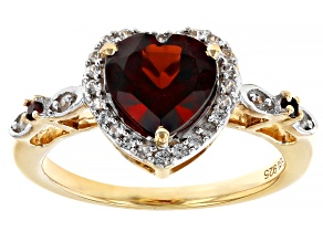 Red Garnet 18k Yellow Gold Over Sterling Silver Ring  2.14ctw