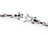 Northern Light Quartz Rhodium Over Sterling Silver Tennis Bracelet 5.80ctw