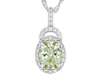 Picture of Canary Apatite Rhodium Over Sterling Silver Pendant With Chain 1.64ctw