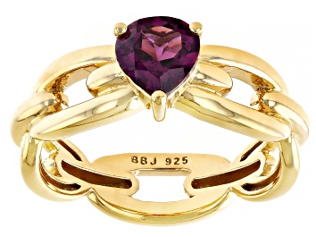 Picture of Rhodolite 18k Yellow Gold Over Sterling Silver Ring 0.79ct