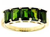 Chrome Diopside 18k Yellow Gold Over Sterling Silver Ring 2.51ctw