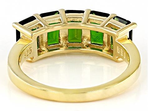 Chrome Diopside 18k Yellow Gold Over Sterling Silver Ring 2.51ctw