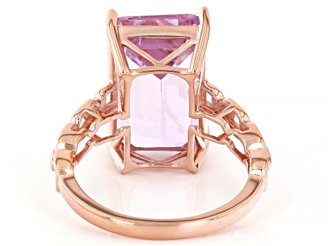 Kunzite in 10K Rose Gold Ring size sold 8