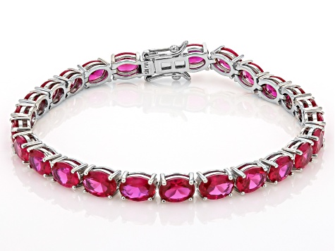 3.5 ctw Genuine ruby tennis good bracelet