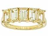 Canary Yellow  Apatite 18k Gold Over Sterling Silver Ring 2.55ctw
