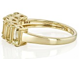 Canary Yellow  Apatite 18k Gold Over Sterling Silver Ring 2.55ctw