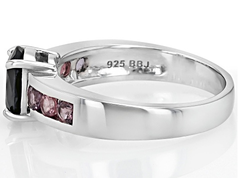 Platinum Spinel Rhodium Over Sterling Silver Ring 1.52ctw