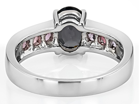 Platinum Spinel Rhodium Over Sterling Silver Ring 1.52ctw