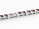 Multi-Color Spinel Rhodium Over Sterling Silver Tennis Bracelet 4.97ctw