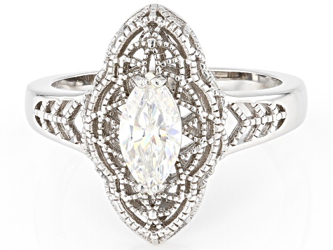 Strontium Titanate Rhodium Over Silver ring .80ct - STS358 | JTV.com