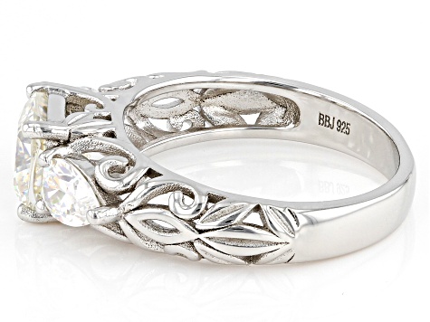 Strontium Titanate Rhodium Over Silver ring 3.10ctw - STS363 | JTV.com