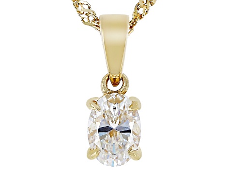 Strontium Titanate 18k yellow gold over sterling silver pendant 95ct.