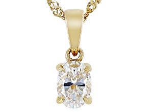 Strontium Titanate 18k yellow gold over sterling silver pendant 95ct.
