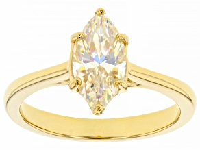 Candlelight Fabulite Strontium Titanate 18k Yellow Gold Over Silver Ring 2.25ctw