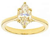 Candlelight Strontium Titanate 18k Yellow Gold Over Silver Ring 2.25ctw