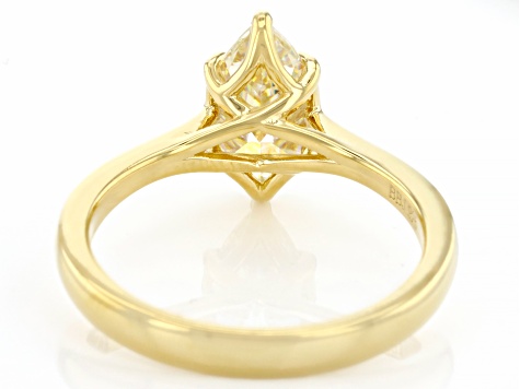 Candlelight Strontium Titanate 18k Yellow Gold Over Silver Ring 2.25ctw