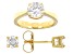 Strontium Titanate 18K Yellow Gold Over Silver Ring And Earring Set 3.90ctw