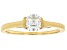 Strontium Titanate 18k Yellow Gold Over Sterling Silver Ring .70ctw