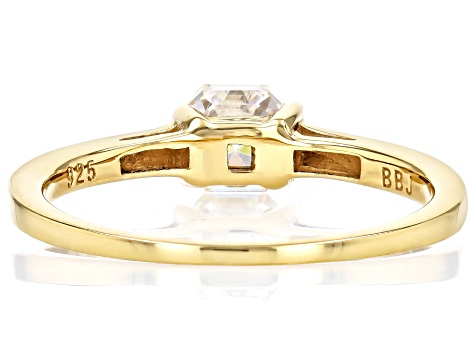Strontium Titanate 18k Yellow Gold Over Sterling Silver Ring .70ctw