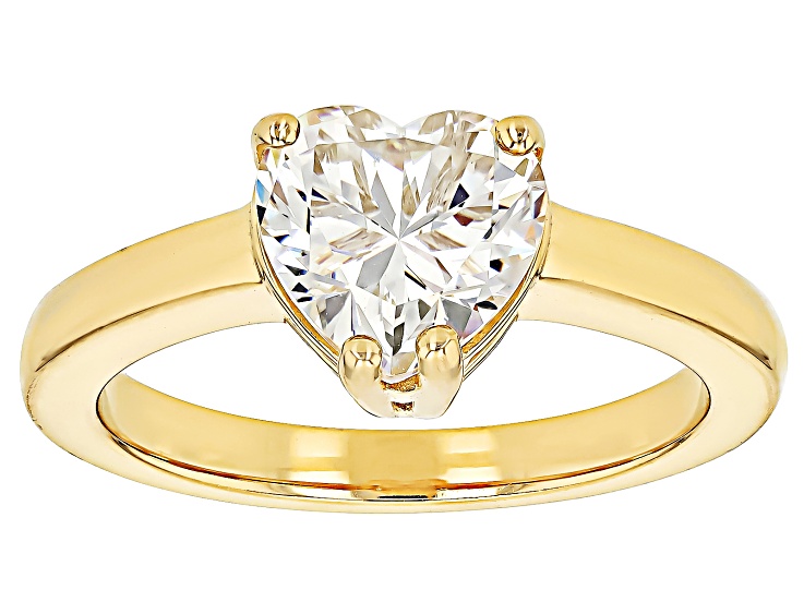 ポンタッタ　Salomon GOLD WIDE 18k Yellow Gold Over Silver Strontium Titanate Solitaire