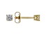 White Diamond 14K Yellow Gold Stud Earrings .25ctw