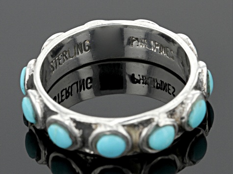 Details about  / Turquoise Gemstone Solid 925 Sterling Silver Anniversary Ring Jewelry R2131-9