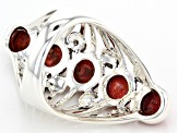 Red Sponge Coral Sterling Silver Ring