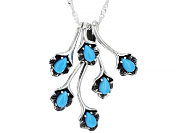 Picture of Blue Sleeping Beauty Turquoise Silver Pendant