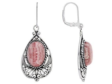rhodochrosite earrings