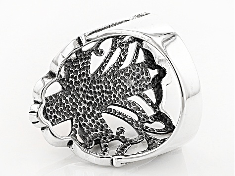 Lemme. Crevasse Ring　　　Silver-13 Mokume-M131-Contour-Carved-